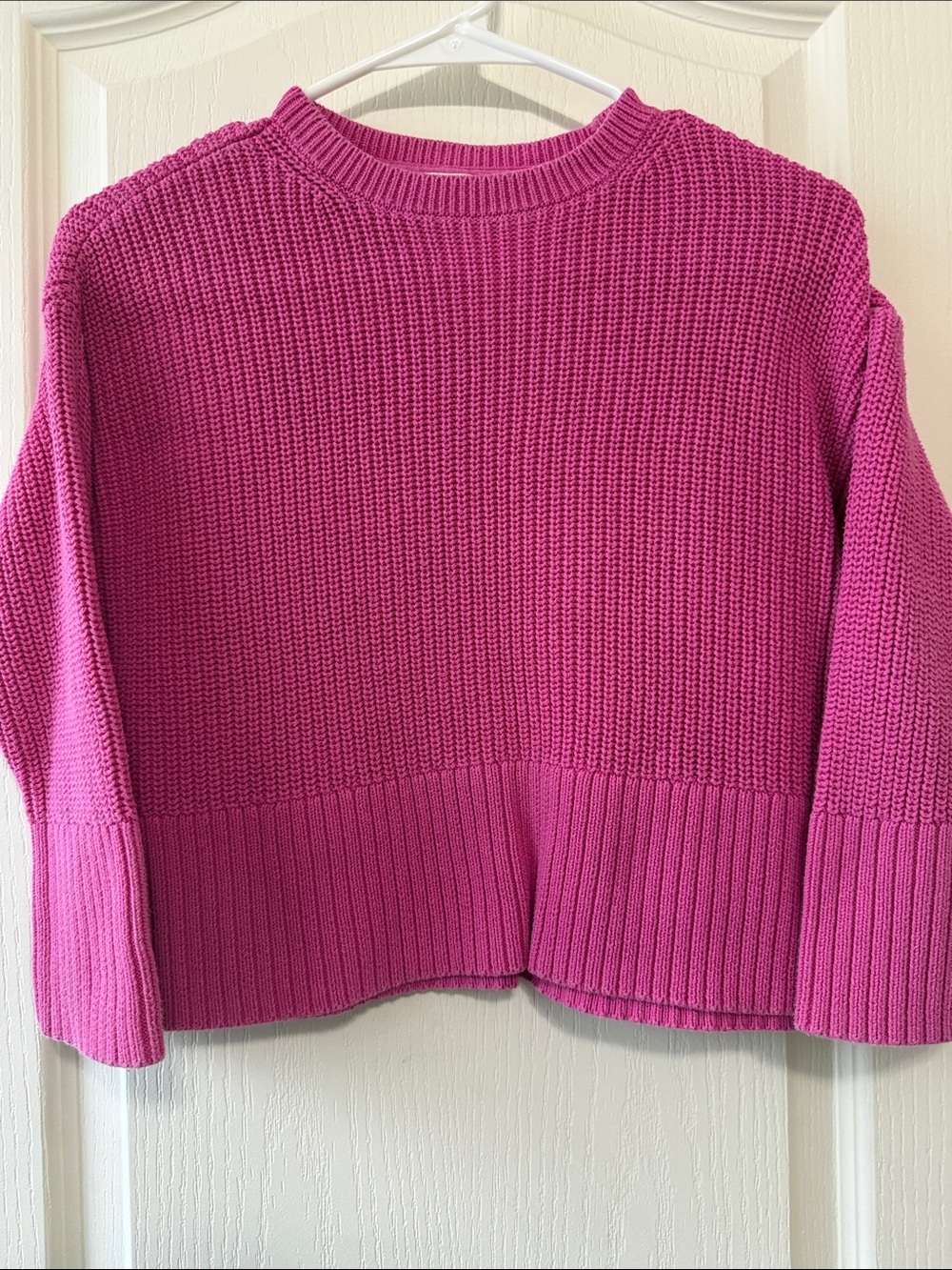 GAP Girls Crewneck Sweater - Bright Pink